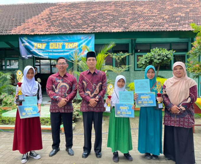 Hasil Tryout TKA MTsN 3 Kediri Tahun 2026
